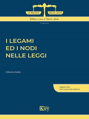 cover image of I legami ed i nodi nelle leggi